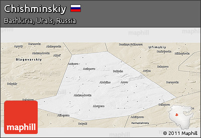 Classic Style Panoramic Map of Chishminskiy