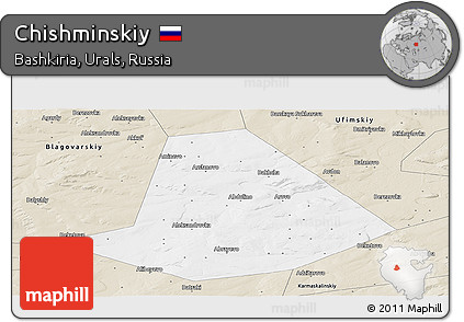 Classic Style Panoramic Map of Chishminskiy