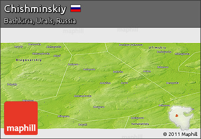 Physical Panoramic Map of Chishminskiy