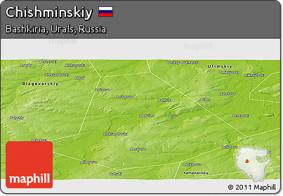 Physical Panoramic Map of Chishminskiy