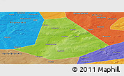 Physical Panoramic Map of Chishminskiy, political outside