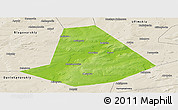 Physical Panoramic Map of Chishminskiy, shaded relief outside