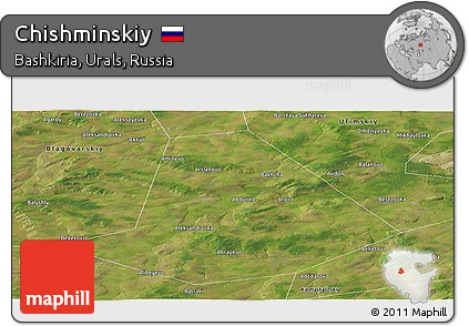 Satellite Panoramic Map of Chishminskiy
