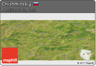 Satellite Panoramic Map of Chishminskiy