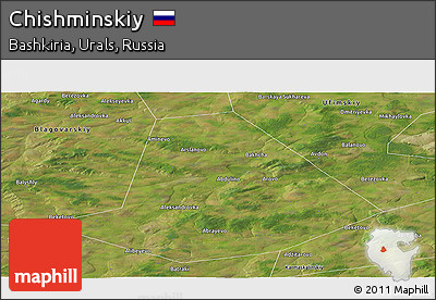 Satellite Panoramic Map of Chishminskiy