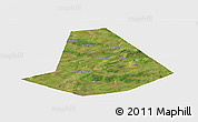Satellite Panoramic Map of Chishminskiy, single color outside