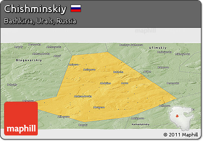 Savanna Style Panoramic Map of Chishminskiy