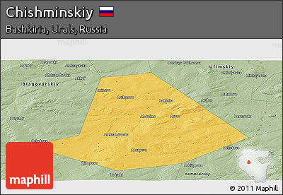 Savanna Style Panoramic Map of Chishminskiy