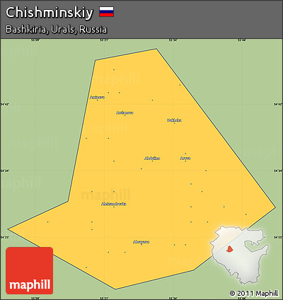 Savanna Style Simple Map of Chishminskiy, cropped outside