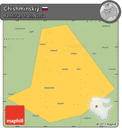 Savanna Style Simple Map of Chishminskiy