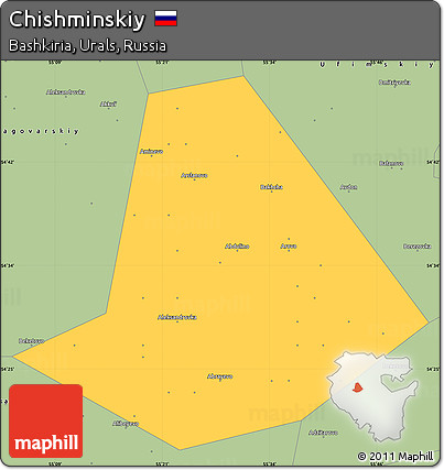 Savanna Style Simple Map of Chishminskiy