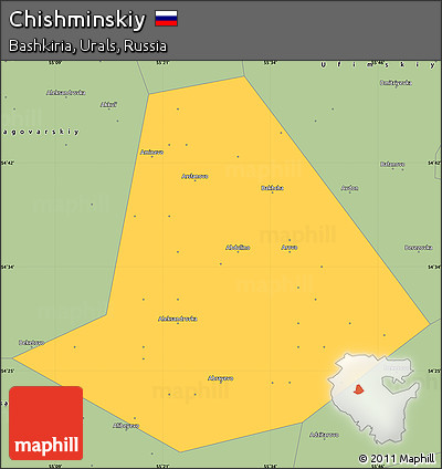 Savanna Style Simple Map of Chishminskiy