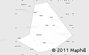 Silver Style Simple Map of Chishminskiy