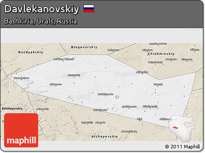 Classic Style 3D Map of Davlekanovskiy