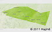 Physical 3D Map of Davlekanovskiy, lighten