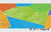 Physical 3D Map of Davlekanovskiy, political outside
