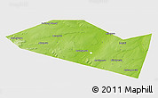 Physical 3D Map of Davlekanovskiy, single color outside