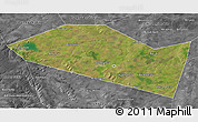 Satellite 3D Map of Davlekanovskiy, desaturated
