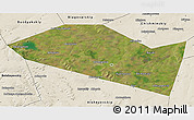 Satellite 3D Map of Davlekanovskiy, shaded relief outside