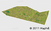 Satellite 3D Map of Davlekanovskiy, single color outside