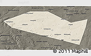 Shaded Relief 3D Map of Davlekanovskiy, darken