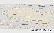 Shaded Relief 3D Map of Davlekanovskiy, semi-desaturated