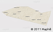 Shaded Relief 3D Map of Davlekanovskiy, single color outside