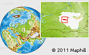Physical Location Map of Davlekanovskiy, highlighted parent region