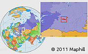 Political Location Map of Davlekanovskiy
