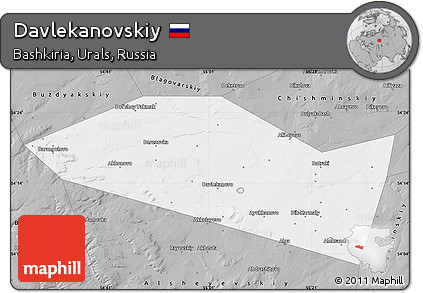 Gray Map of Davlekanovskiy