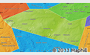 Physical Map of Davlekanovskiy, political outside