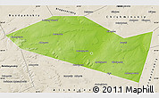 Physical Map of Davlekanovskiy, shaded relief outside