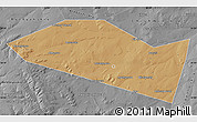Political Map of Davlekanovskiy, desaturated