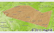 Political Map of Davlekanovskiy, physical outside