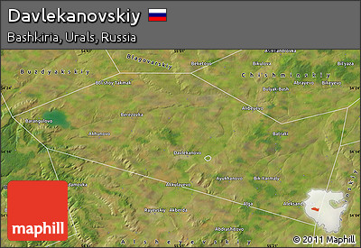 Satellite Map of Davlekanovskiy