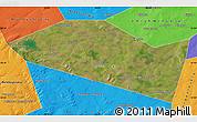 Satellite Map of Davlekanovskiy, political outside