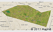 Satellite Map of Davlekanovskiy, shaded relief outside