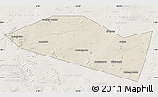 Shaded Relief Map of Davlekanovskiy, lighten