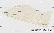 Shaded Relief Map of Davlekanovskiy, single color outside