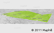 Physical Panoramic Map of Davlekanovskiy, lighten, desaturated