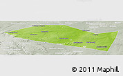Physical Panoramic Map of Davlekanovskiy, lighten, semi-desaturated
