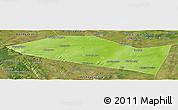 Physical Panoramic Map of Davlekanovskiy, satellite outside