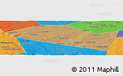 Political Panoramic Map of Davlekanovskiy
