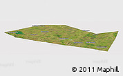 Satellite Panoramic Map of Davlekanovskiy, cropped outside