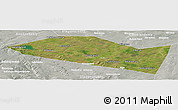 Satellite Panoramic Map of Davlekanovskiy, lighten, semi-desaturated