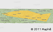 Savanna Style Panoramic Map of Davlekanovskiy