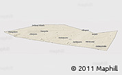 Shaded Relief Panoramic Map of Davlekanovskiy, cropped outside