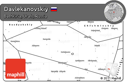 Blank Simple Map of Davlekanovskiy