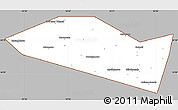 Gray Simple Map of Davlekanovskiy, cropped outside
