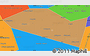 Political Simple Map of Davlekanovskiy